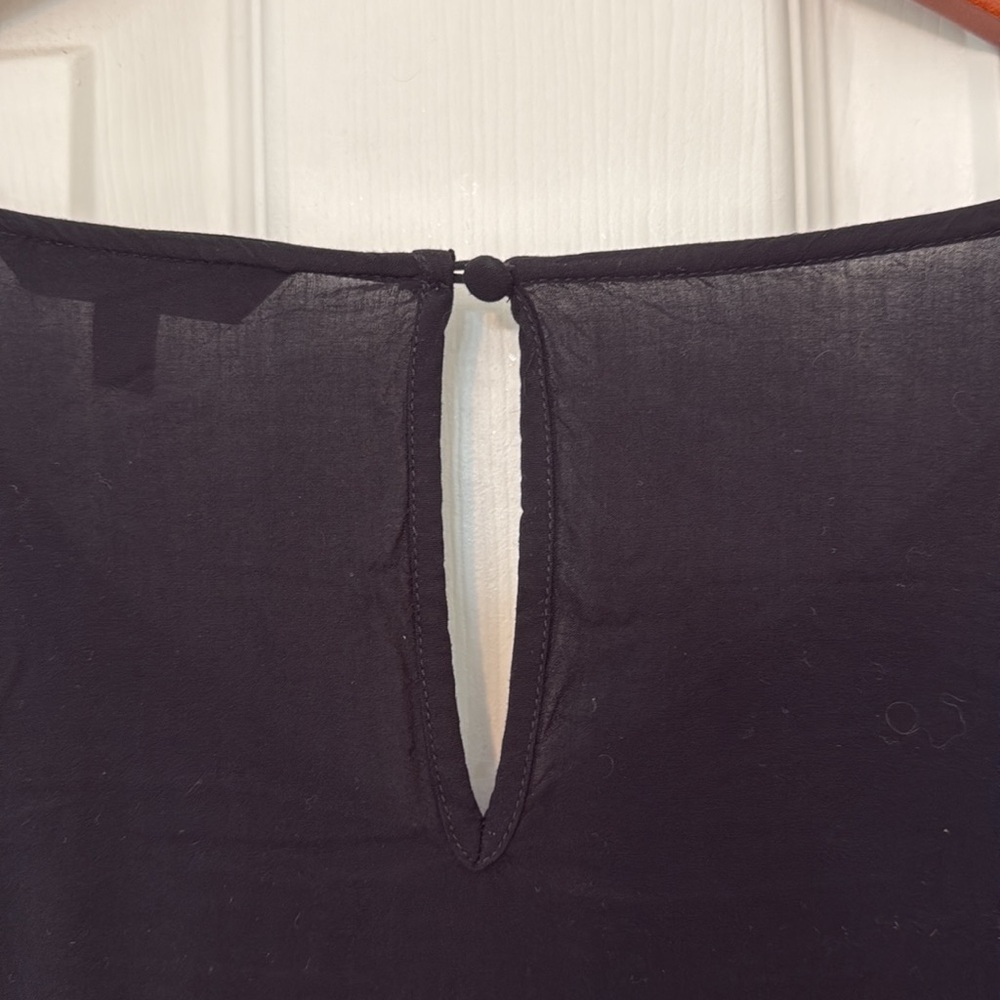 Express Black Bell Sleeve V Neck Blouse - Picture 7 of 11